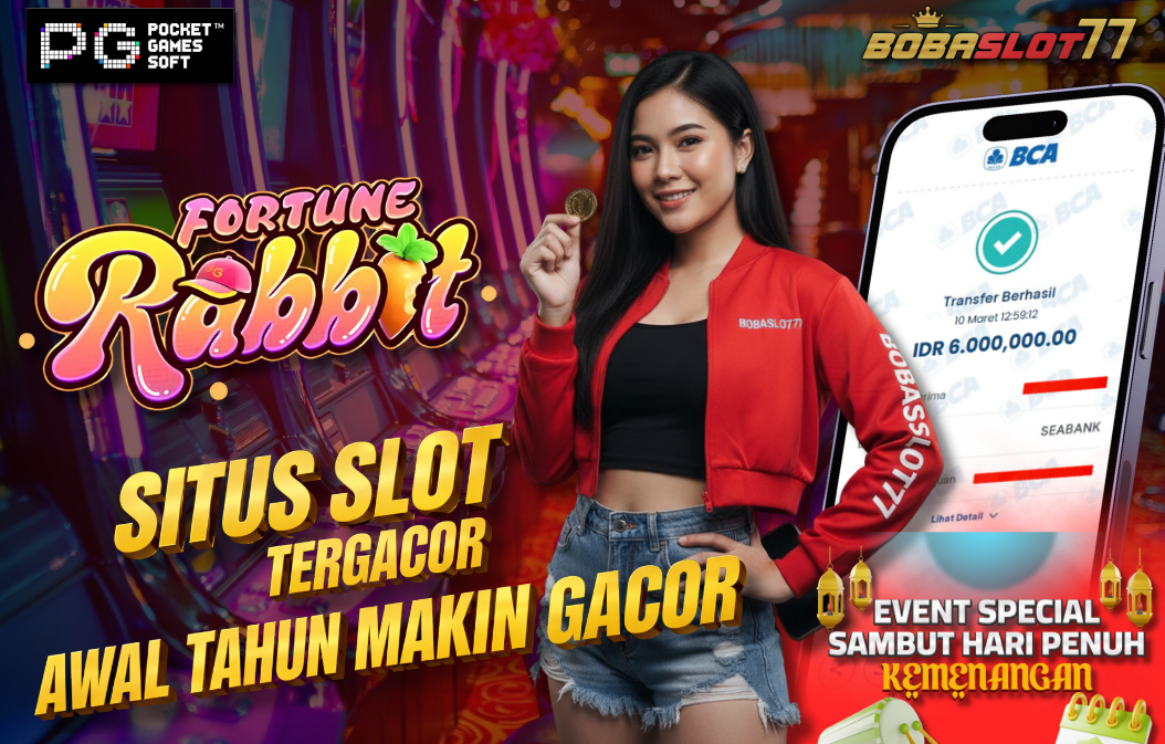 Selamat kepada user id : kur**an Wede Rp 6.000.000 di Game FORTUNE RABBIT PG SOFT Cair Gk Sampe 1 Menit! Menang Mudah di Bobaslot77